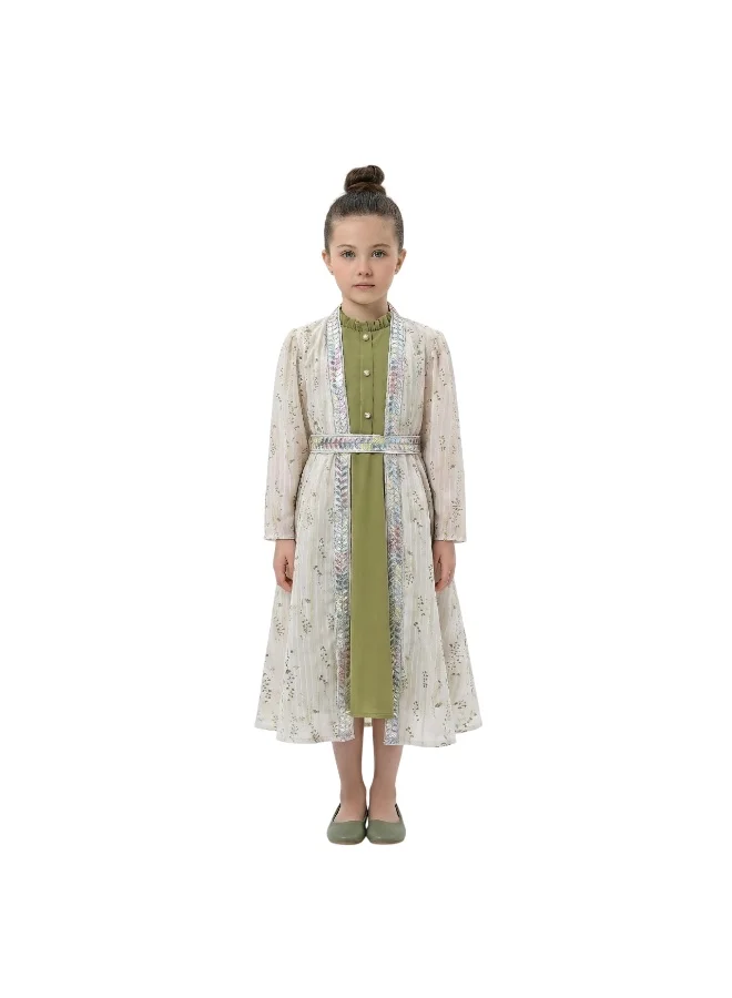 Bidani Yasmin Olive Kaftan Jalabiya